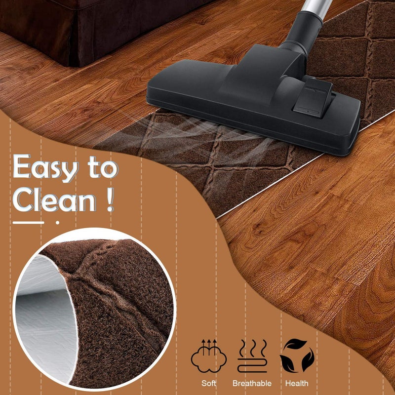 Seloom Stair Treads Carpet Non-Slip with Non Skid Rubber Backing Specialized for Indoor Wooden Steps, Removable Washable Step Runners Perfect for Dogs(Brown1, 15-Pack, 9 x 36 in) - Image 3